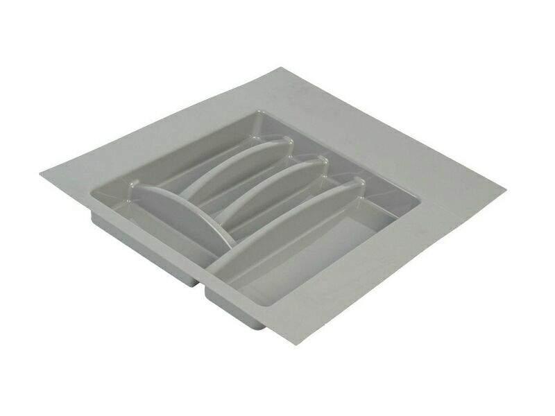 Лоток для столовых приборов в ящик Firmax (400-450 мм, серый) - фото 1 - id-p120466968