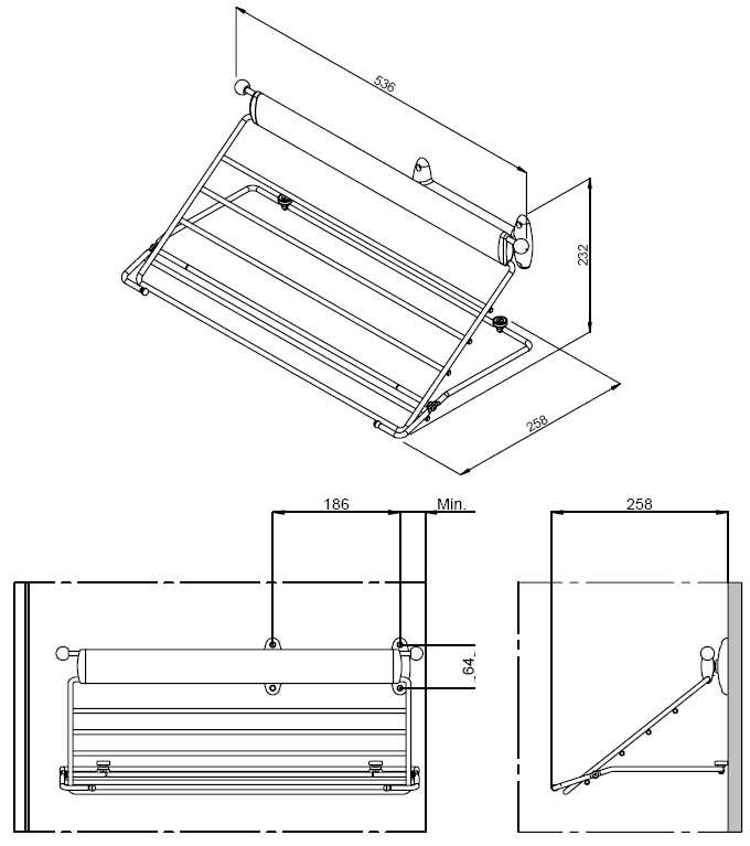 Брючница выдвижная Vibo (258x536x232 мм, серебро) [APPLALGS] - фото 2 - id-p120467206