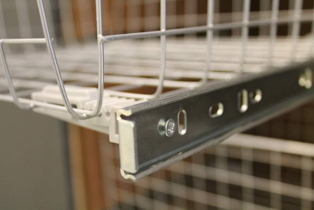 Корзина бельевая сетчатая для шкафа Firmax (120х450х450 мм, металлик серебристый) - фото 6 - id-p120467214