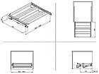 Обувница выдвижная Vibo Basic Range (564-1000 мм, 1 уровень, серебро), фото 2