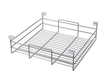Выдвижная корзина H 151 мм на раму, ширина 410 мм,  серебро, VIBO ACF40AL