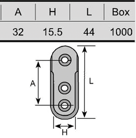 Штангодержатель для штанги мебельной овальной Firmax (D=30x15 мм) - фото 2 - id-p120467247
