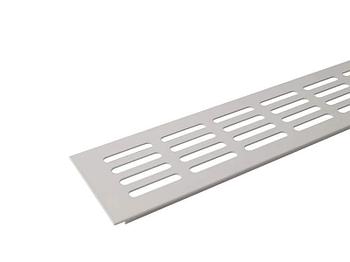 Вентиляционная решетка для подоконников Bauset (800x80 мм, белая)
