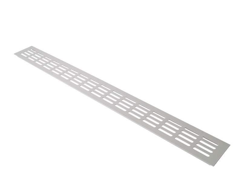 Вентиляционная решетка для подоконников Bauset (800x80 мм, белая) - фото 2 - id-p120467443