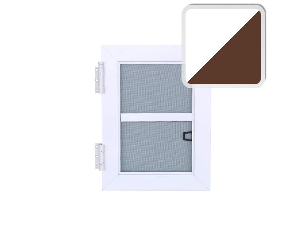 Дверная антимоскитная сетка с усиленными завесами (от 2 кв.м., белый/коричневый) - фото 1 - id-p120467468