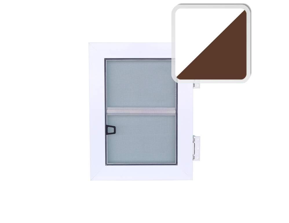 Дверная антимоскитная сетка с усиленными завесами (от 2 кв.м., белый/коричневый) - фото 2 - id-p120467468