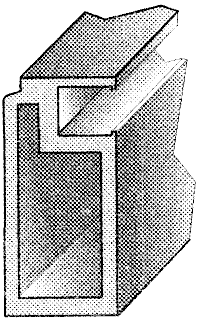 Профиль для москитной сетки BAUSET (МС-СТАНДАРТ, H=10 мм, B=25 мм, L=6 м, белый) - фото 2 - id-p120467487