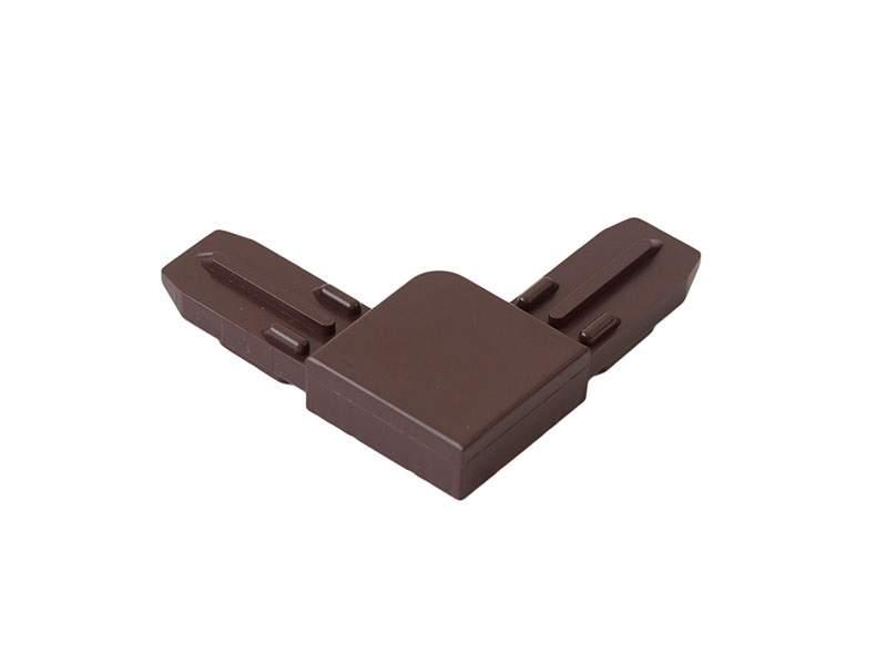 Уголок ABS для профиля москитной сетки BAUSET (МС-БАЗА, коричневый) - фото 3 - id-p120467504