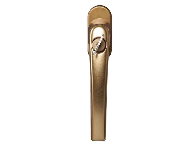 Ручка для окон из дерева с ключом Roto Line (Штифт=30 мм, 90°, бронза) - фото 1 - id-p120467630
