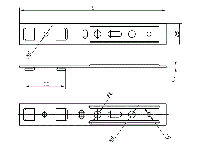 Пластина анкерная, для профиля KBE (3-х камерный) (32мм); L=250 мм *1.5 мм