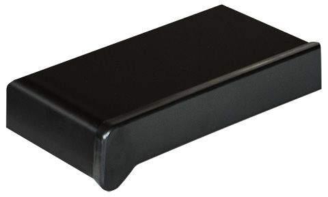 Подоконник пластиковый Moeller LD-S 30 (600 мм, черный ультрамат [clean-touch]) [2 капиноса] - фото 1 - id-p120468804