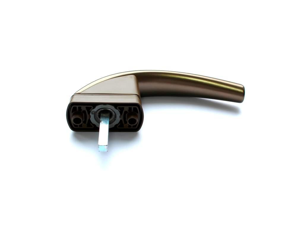 Ручка для окон из ПВХ Roto Swing (Штифт=37 мм, 45°, средняя бронза) - фото 3 - id-p120468990