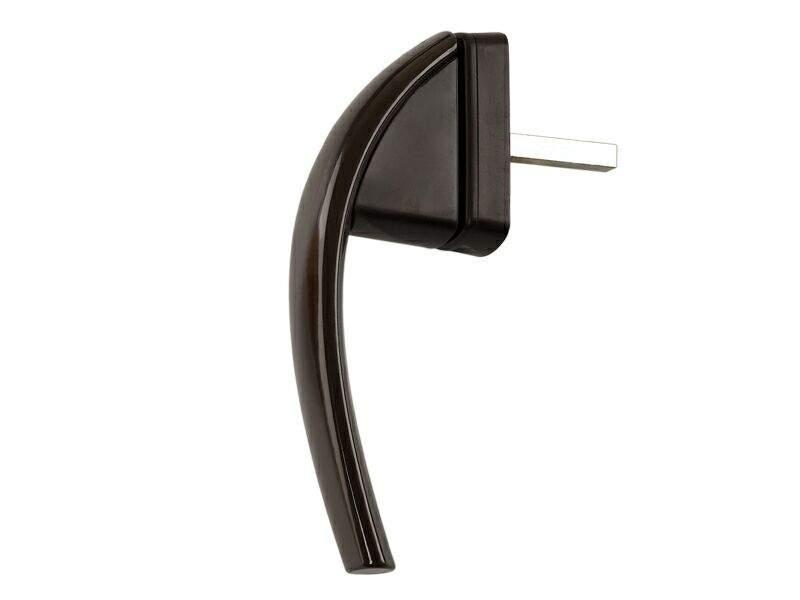 Ручка для окон из ПВХ Roto Swing (Штифт=37 мм, 45°, коричневый) - фото 1 - id-p120468992