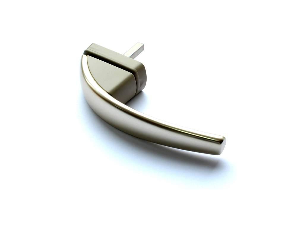 Ручка для окон из ПВХ Roto Swing (Штифт=37 мм, 45°, серебро новое) - фото 2 - id-p120468994