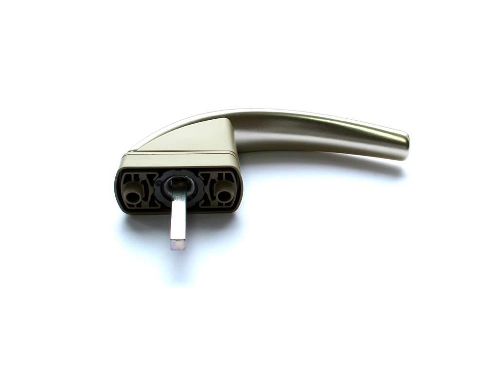 Ручка для окон из ПВХ Roto Swing (Штифт=37 мм, 45°, серебро новое) - фото 3 - id-p120468994