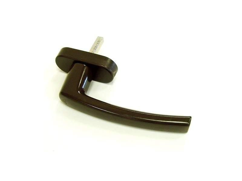 Ручка для окон из ПВХ Roto Line (Штифт=35 мм, 45°, коричневый) - фото 1 - id-p120469067