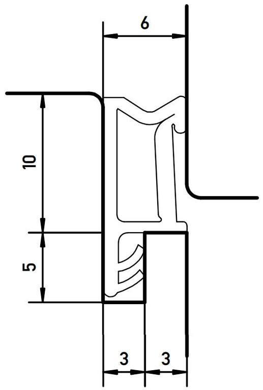 Уплотнитель для окон на наплаве Deventer SP103 (белый) [норма отпуска 5 м] - фото 3 - id-p120469157