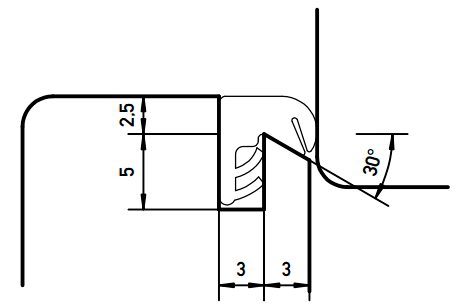 Уплотнитель для окон на наплаве Deventer SP33 (белый) [норма отпуска 5 м] - фото 2 - id-p120469166