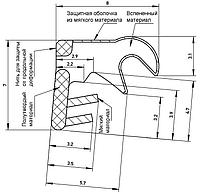 Уплотнитель для окон на наплаве Deventer SP33 (киби) [норма отпуска 5 м]