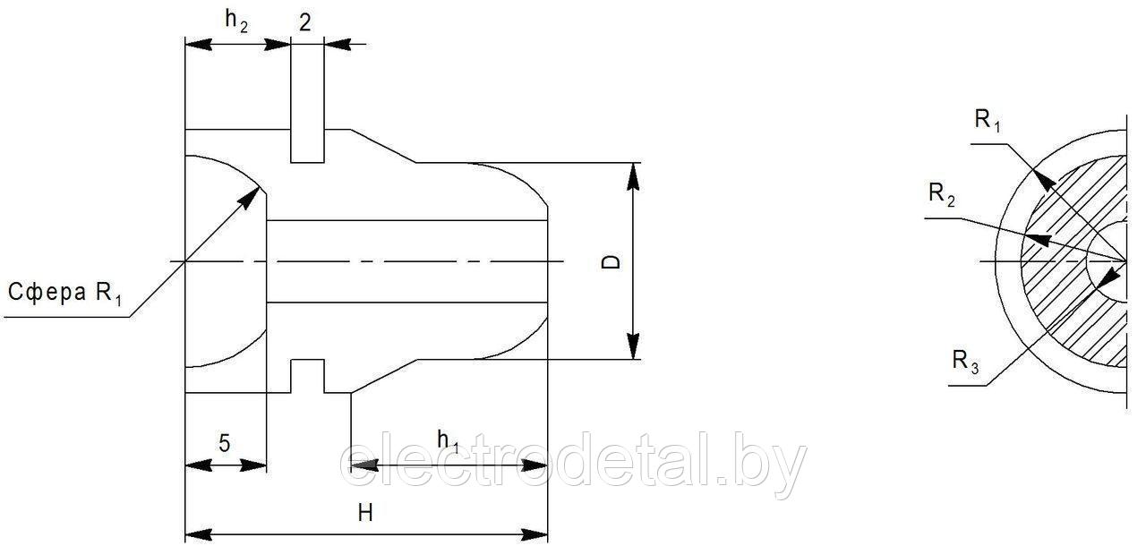 Изолятор термостойкий (Трубка НИЮП 757528.019)