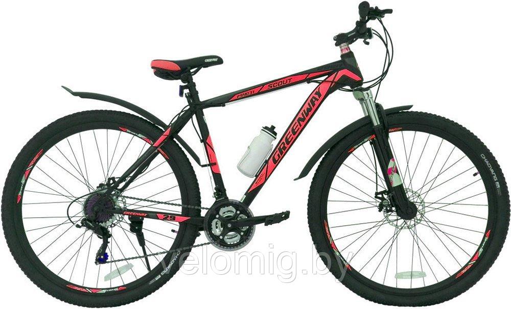 Велосипед Greenway 29M031 (2020) чёрно-красный., фото 1