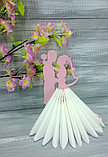Салфетница "Жених и невеста" цвет: нежно-розовый, фото 2
