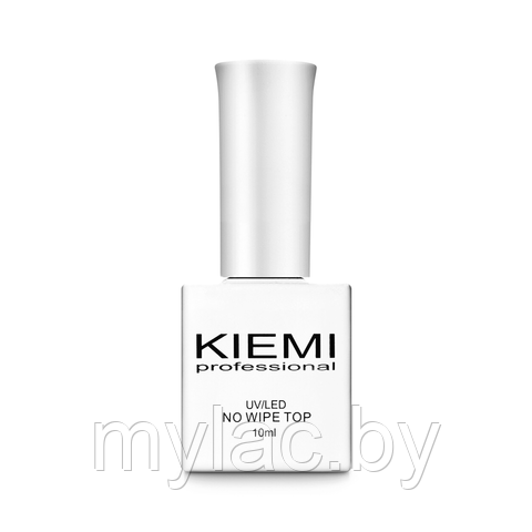 Топ без липкого слоя Kiemi Professional NO WIPE TOP MIRROR, 10 мл. (для светлых оттенков, с UV - фильтром)