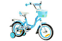 Велосипед детский Nameless LADY 14" голубой-белый
