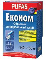 Клей для обоев PUFAS ЭКОНОМ универсальный EURO 3000 (до 150 м2) 1 кг, фото 2