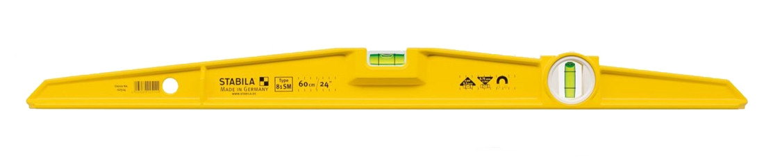 STABILA Уровень 02514 тип 81SM, 60см литой профиль (1верт., 1гориз., магнитный, 0,5мм/м) - фото 1 - id-p120428385