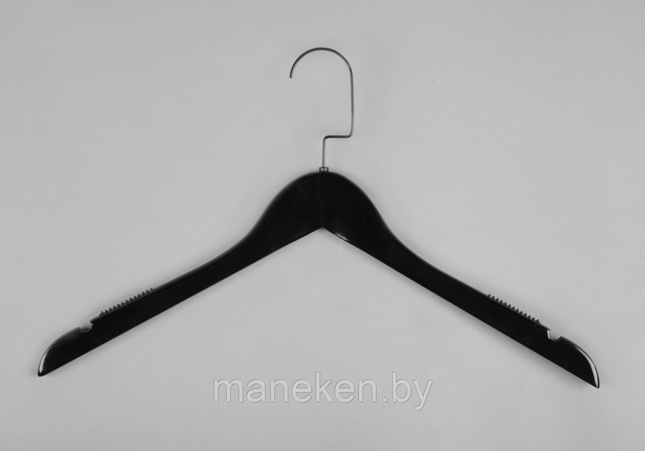 Вешалка(плечики) для одежды деревянная C31(черн/черн) - фото 1 - id-p120515701