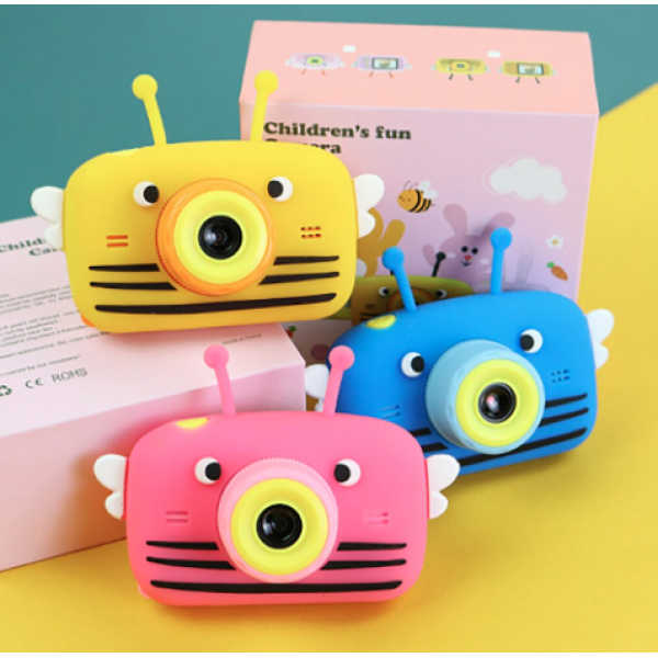 Детский цифровой фотоаппарат "Пчелка" Children's Fun Camera 2 камеры и встроенная память - фото 3 - id-p120524417