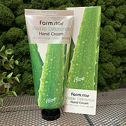 Крем для рук с алоэ FarmStay Visible Difference Hand Cream Aloe Vera, 100 мл