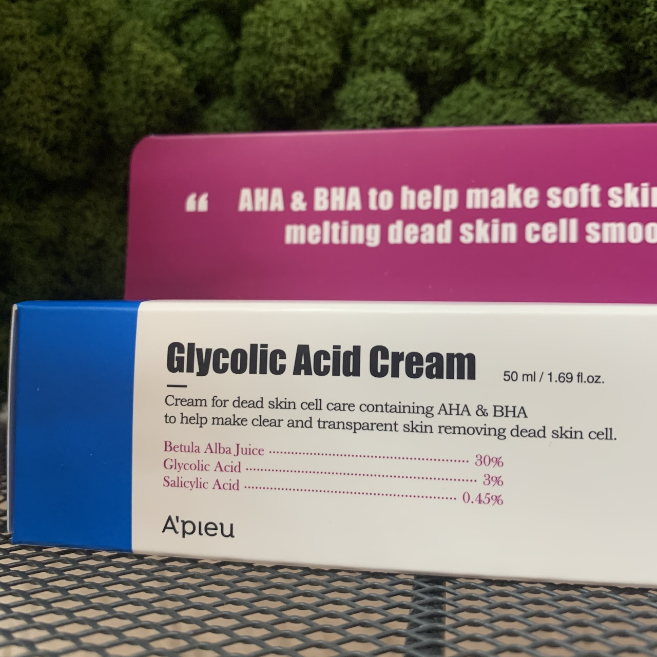 Крем для лица с AHA и BHA кислотами A'Pieu Glycolic Acid Cream, 50 мл - фото 2 - id-p120540807