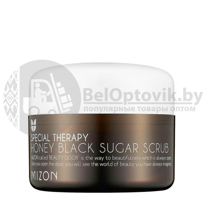 Медовый скраб для лица с натуральным черным сахаром Honey Black Sugar Scrub Mizon, 80 ml Original Korea - фото 7 - id-p120560962