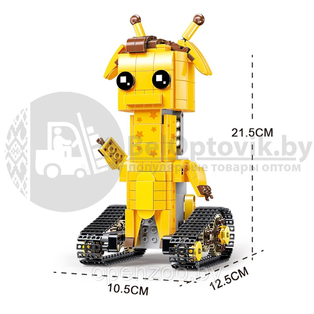 Радиоуправляемый конструктор Walking Brick Супер герой Mould King Жираф - фото 7 - id-p120566235