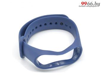 Сменный силиконовый ремешок часов для фитнес-браслета Mi Band 3/4 синий