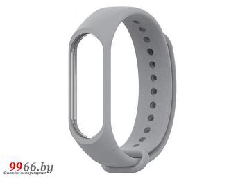 Сменный силиконовый ремешок часов для фитнес-браслета Mi Band 3/4 серый