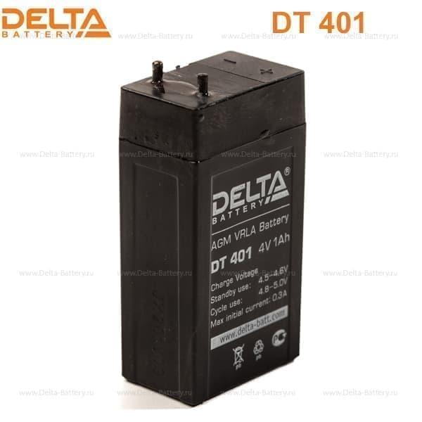 Аккумулятор Delta DT 401 4В 1Ач (герметизированная свинцово-кислотная аккумуляторная батарея 4V, 1Ah) - фото 4 - id-p120650667