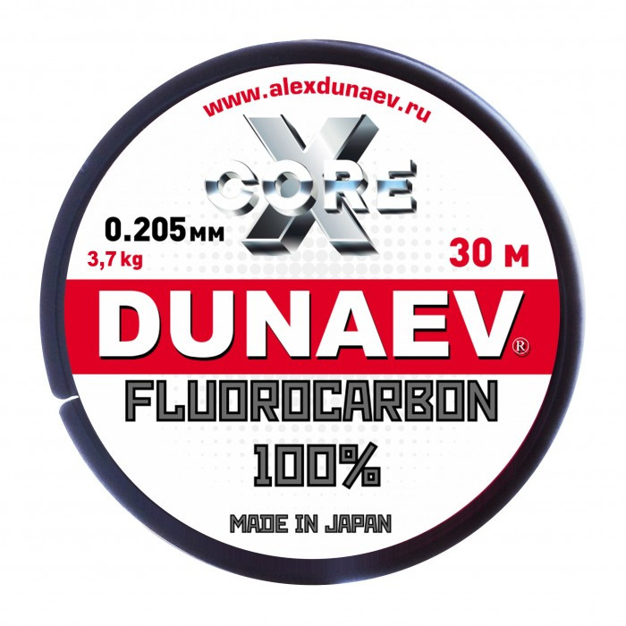 Леска Dunaev Fluorocarbon 0.205мм 30м - фото 1 - id-p120652410