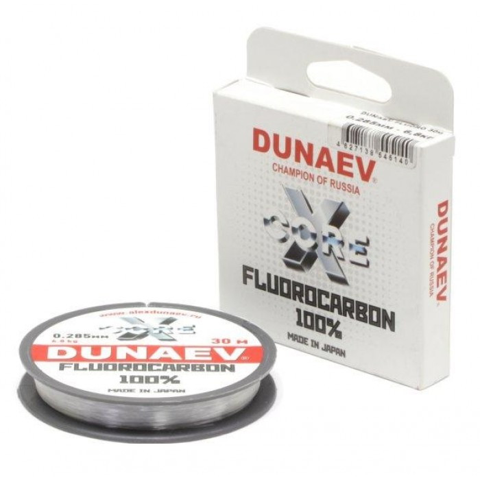 Леска Dunaev Fluorocarbon 0.14мм 30м - фото 1 - id-p120652892
