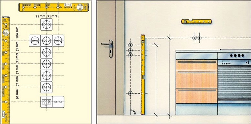 STABILA Уровень 16136 тип 70 Electric, 120см (1верт., 1гориз., точн. 0,5мм/м) для электрика - фото 2 - id-p120428327