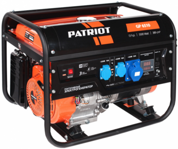 Бензиновый генератор Patriot GP 6510AE - фото 1 - id-p120679401
