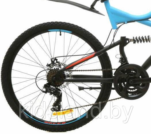 Велосипед Racer Hacker Sport Disc 26" (черно-синий) - фото 4 - id-p120696828