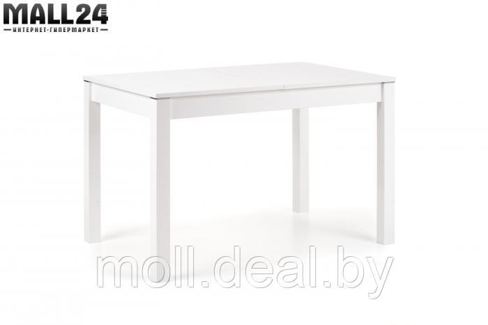 Стол обеденный HALMAR MAURYCY раскладной, белый, 118-158/75/76 - фото 1 - id-p120491989