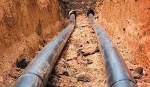 Прокладка водопровода и канализации в Дрибине.