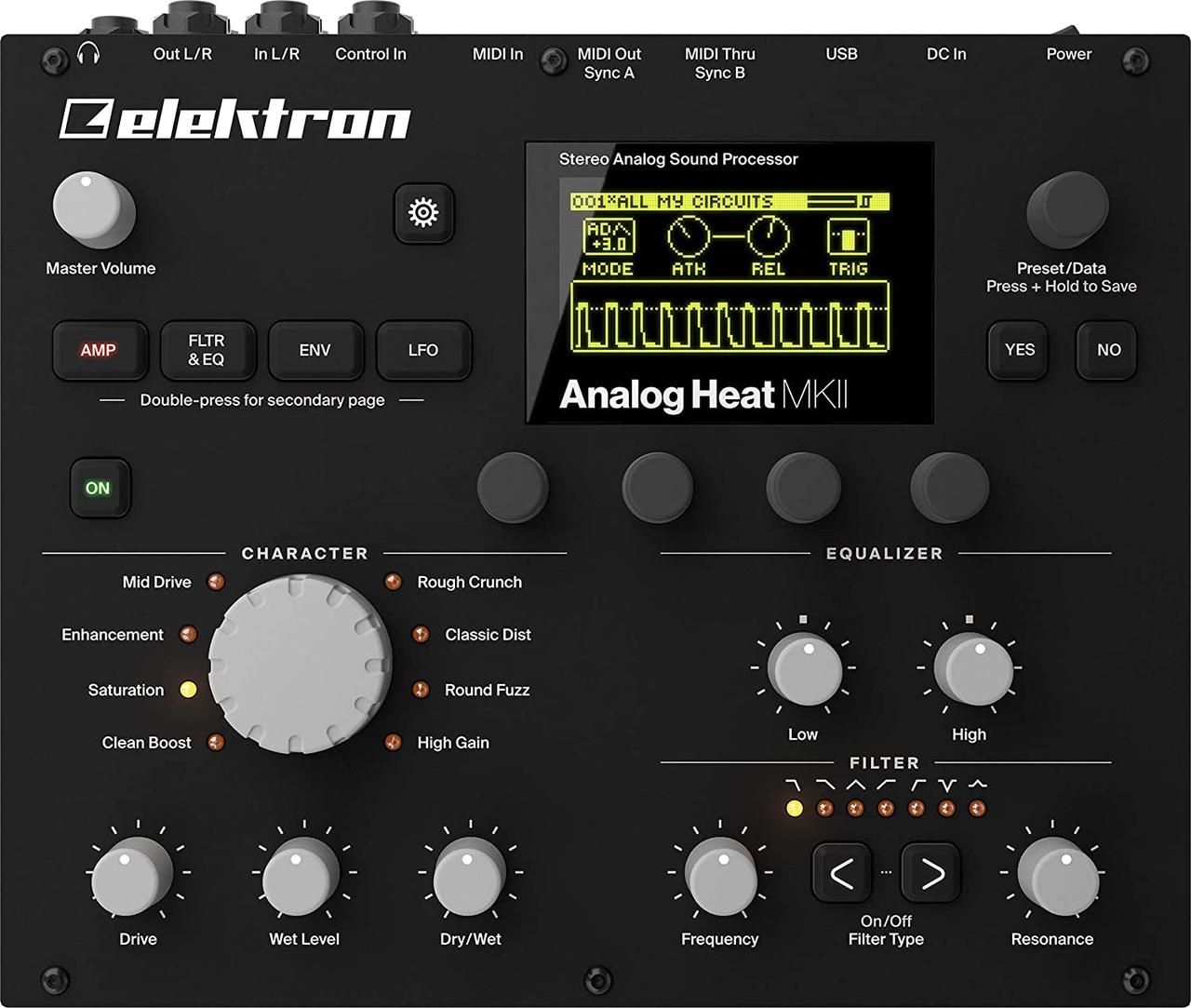 Аналоговый звуковой стерео процессор Elektron Analog Heat MKII
