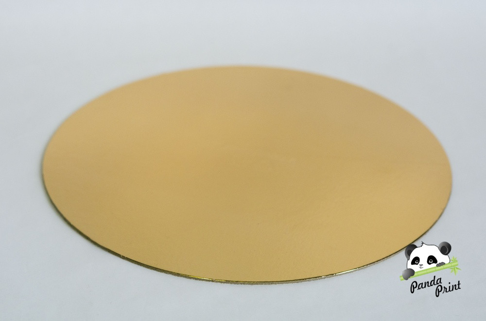 Подложка для торта золото d 300 мм (2,5)