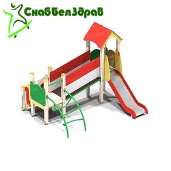Детский игровой комплекс "Башня с мостиком"