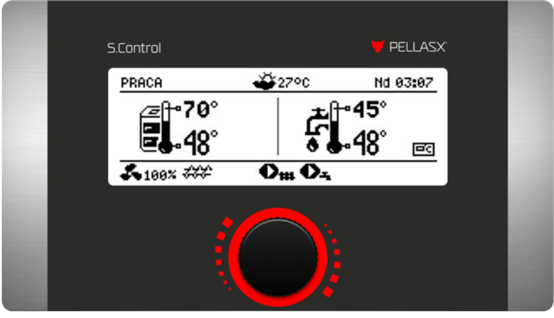 Контроллер горелки LCD Pellas-X S. Control с СТБ - фото 1 - id-p120818168